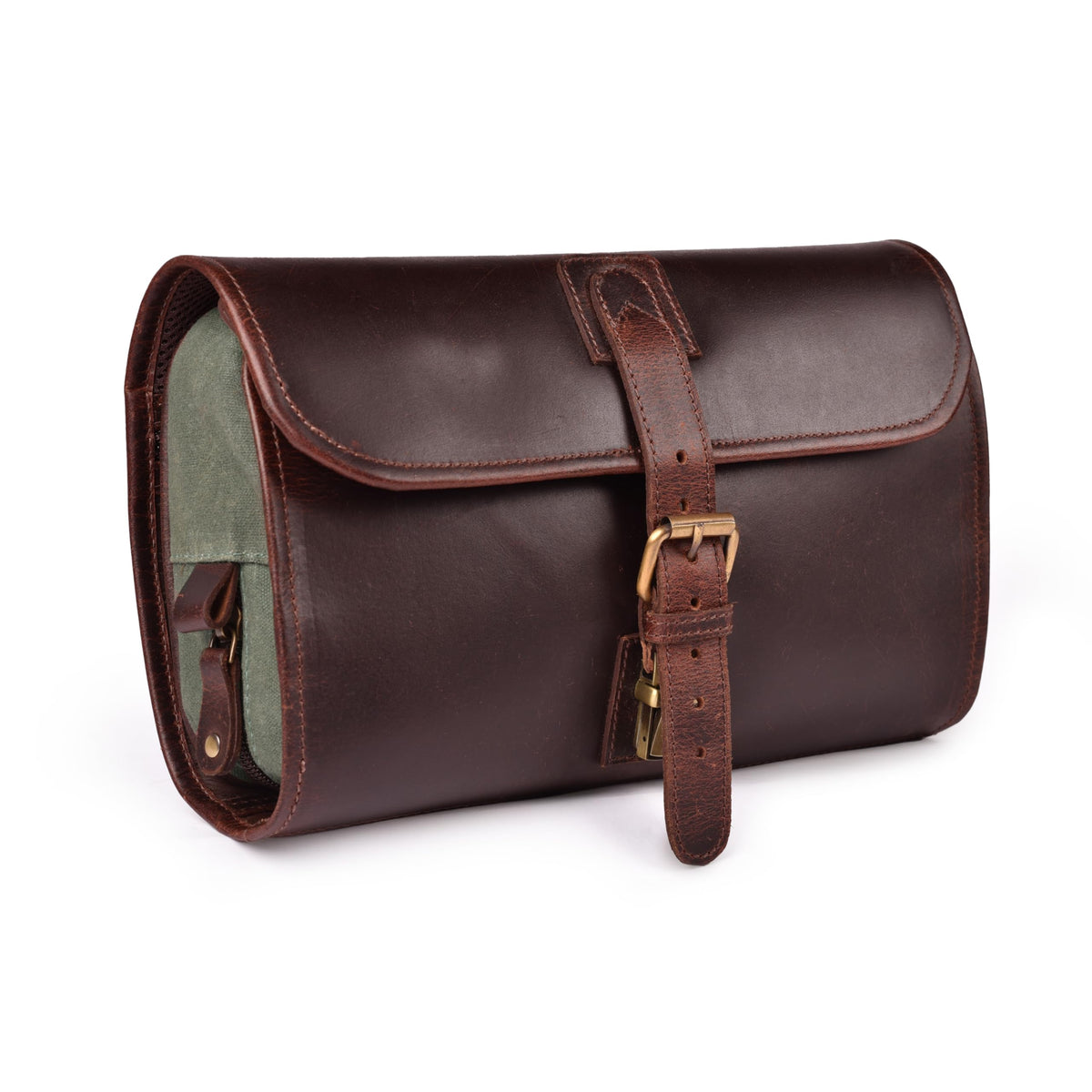 LEATHER VILLAGE Hanging Toiletry Bag for Men & Women Leather Toiletry Bag for Men Mens Toiletry Bags for Traveling Hanging Travel Toiletry Bag Mens Travel Bag Toiletry Dopp Kit Shower Bags- Red