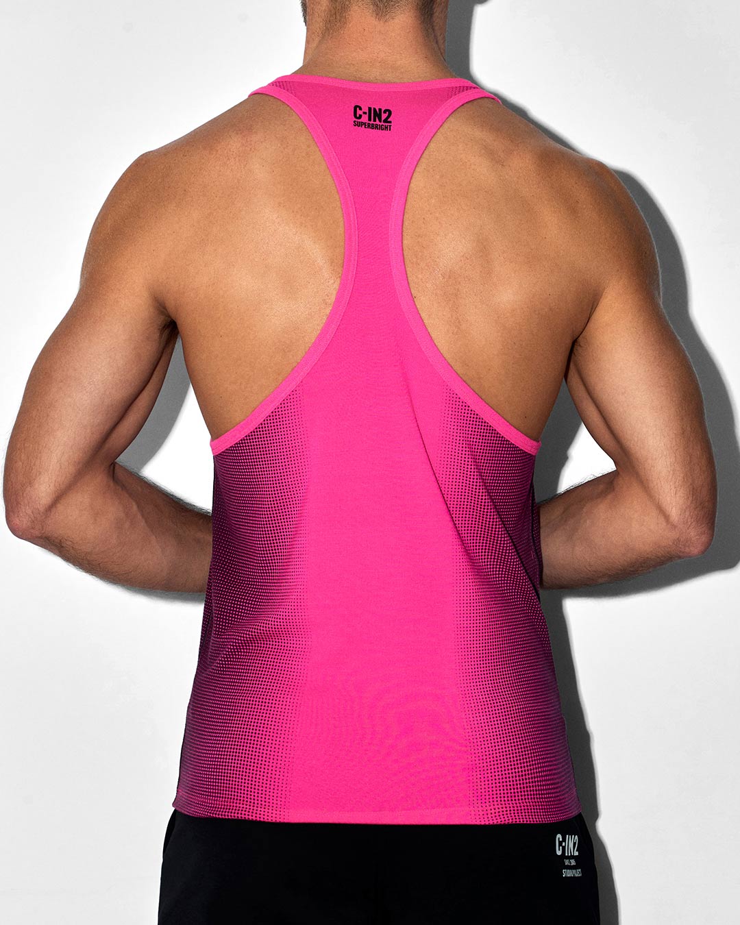 Super Bright Racerback Tank Neon Pink