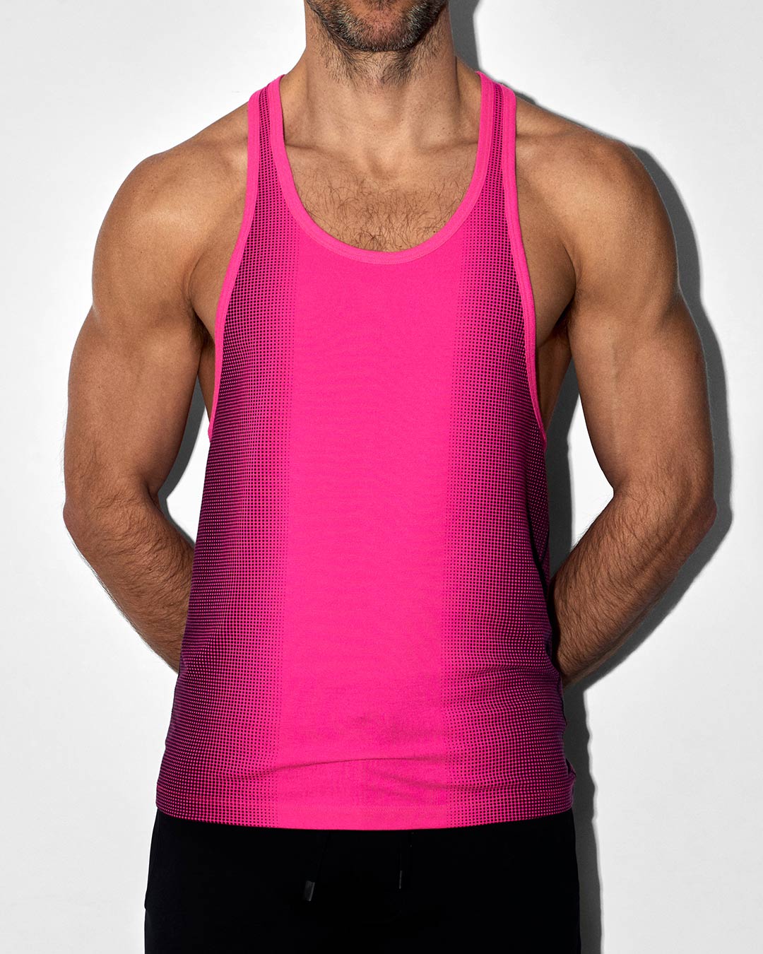 Super Bright Racerback Tank Neon Pink