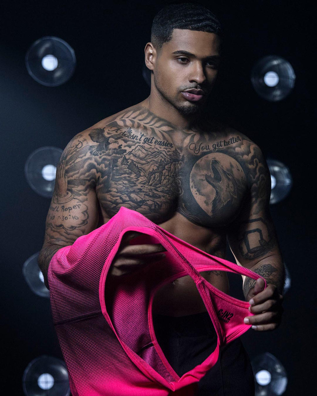 Super Bright Racerback Tank Neon Pink
