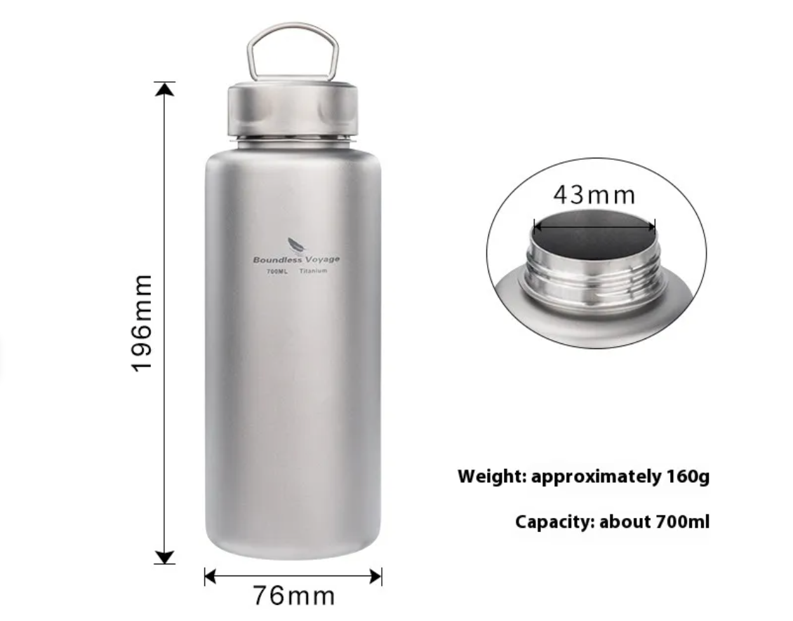 Titanium Outdoor Water Bottle