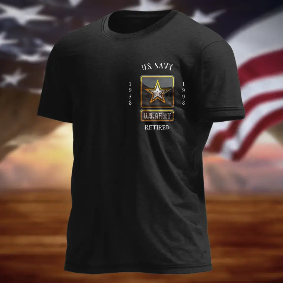 Personalized Veteran AOP Men's T-shirt - Gift Idea For Veteran/Father's Day -  My Time In Uniform Is Over But Being A Veteran Never Ends